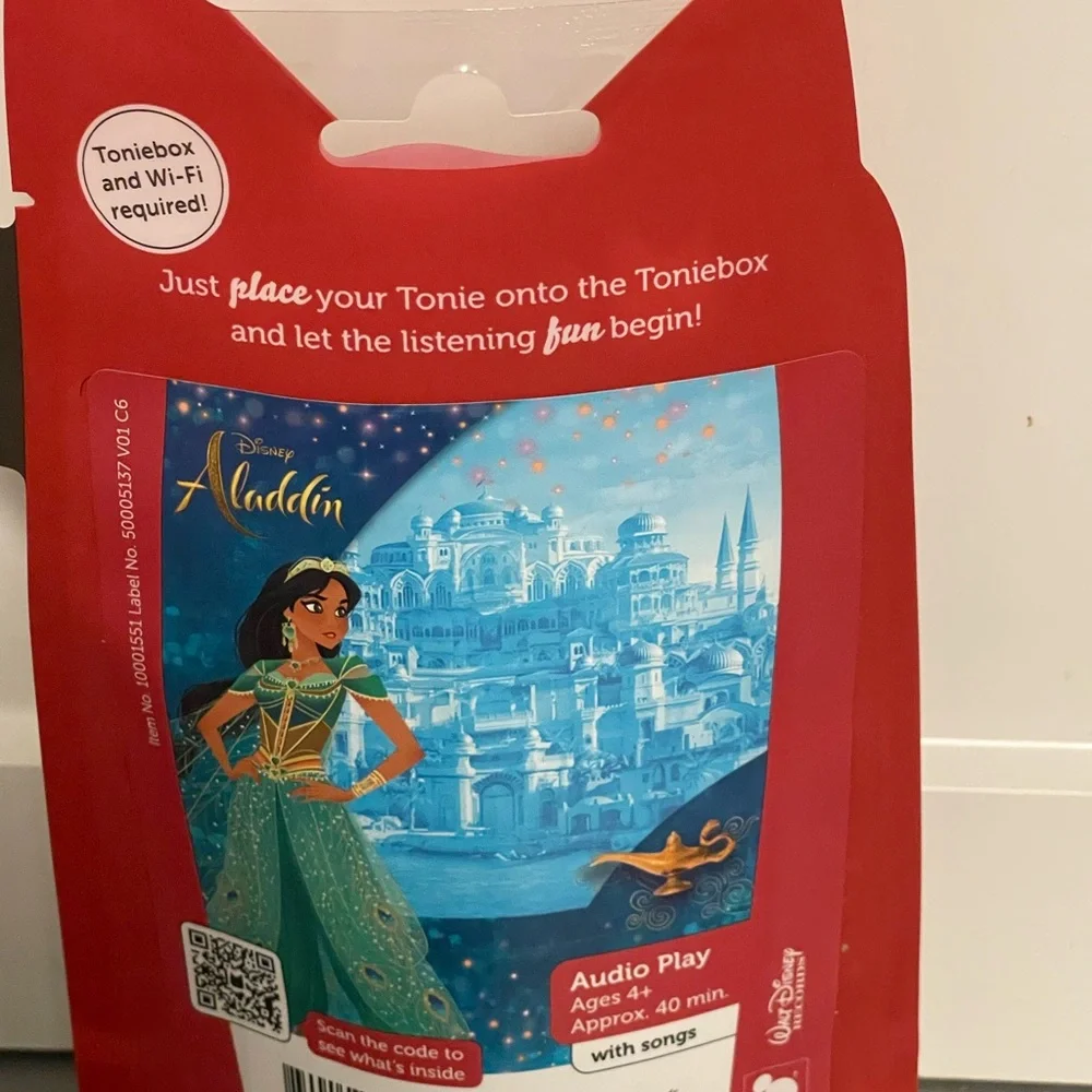 Tonies Disney Aladdin Jasmine Figurine - Turquoise/Gold Audio Character NIP
